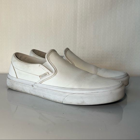 Vans Shoes - Van’s  Slip-ons White Women’s 9.5
